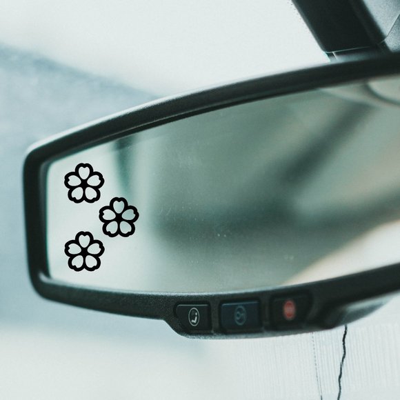 3/$15 Cherry blossom rearview decal - Picture 1 of 2